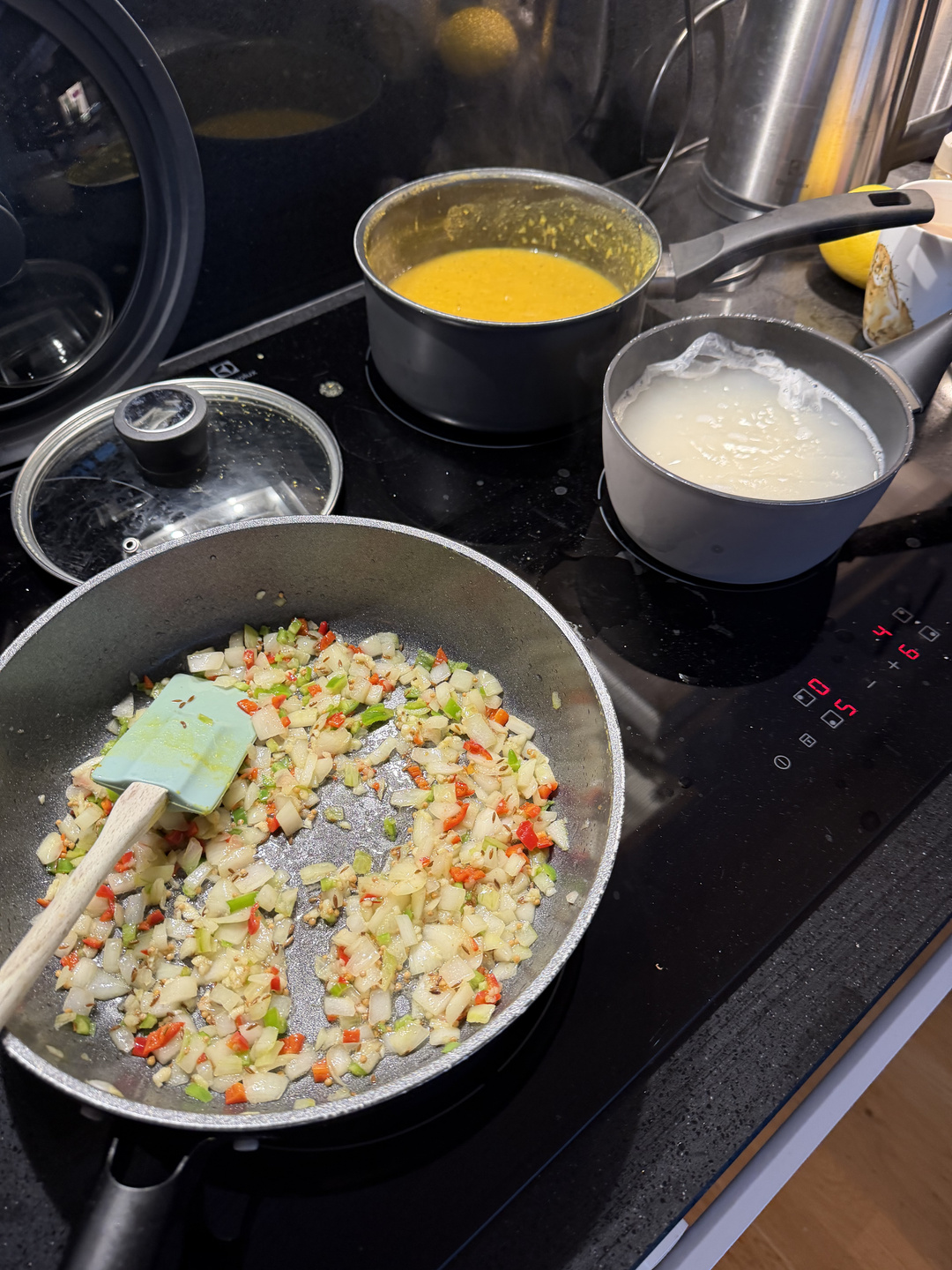 Halfway through making a lentil curry