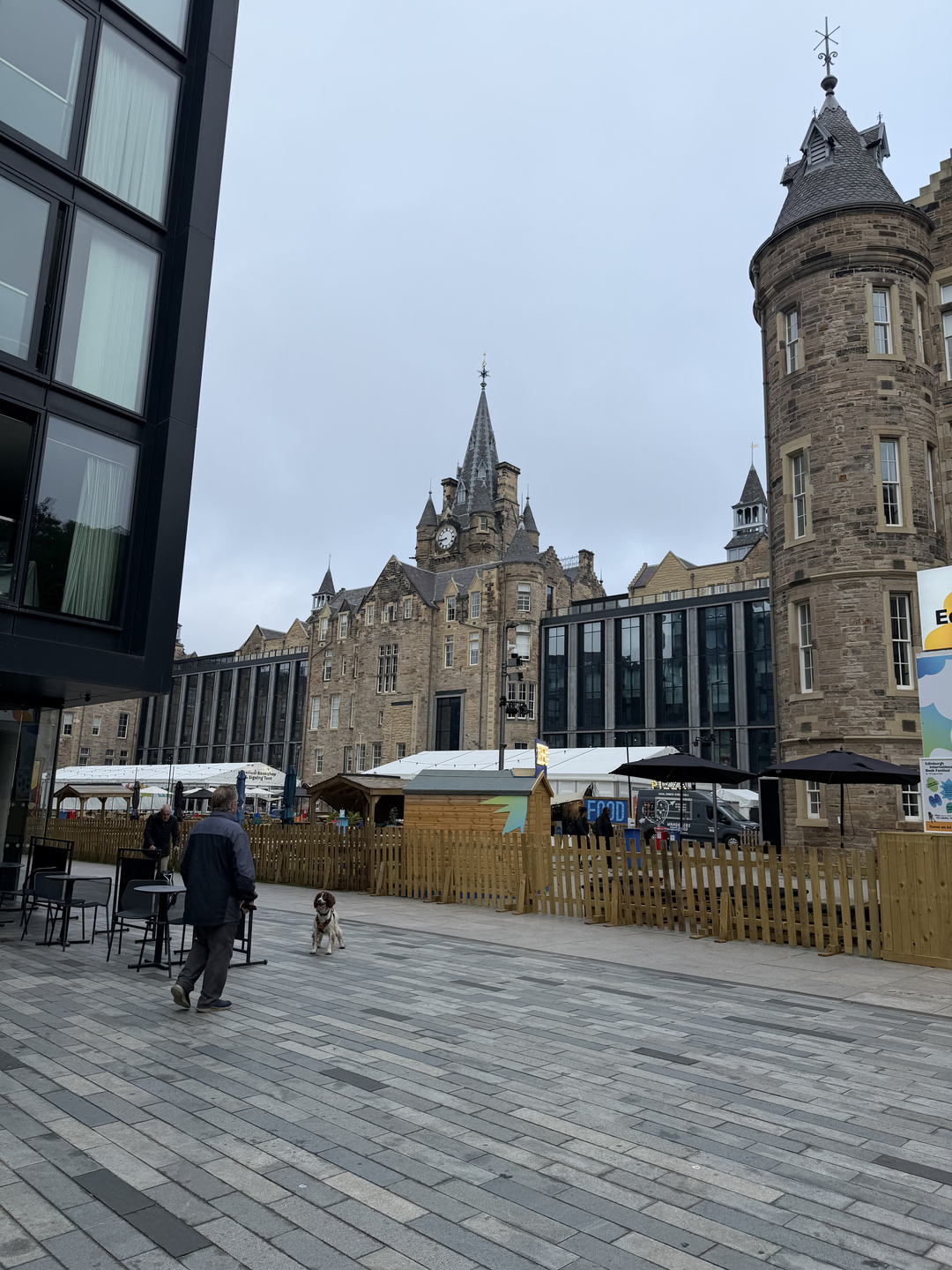 The back of Edinburgh Futures Institute during the Fringe Festival